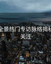 秀人网全景热门专访脉络揭秘，值得关注